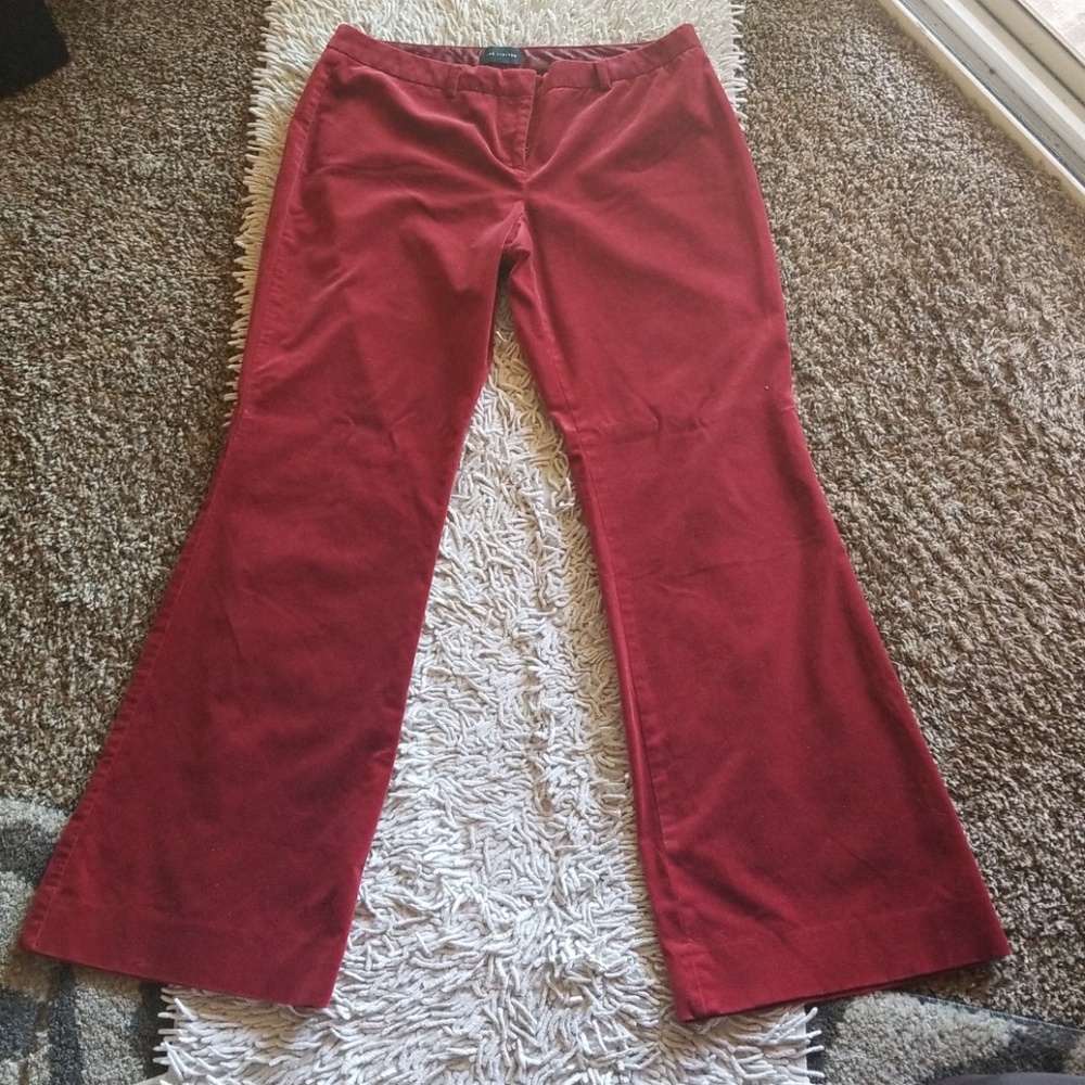The limited dark red velvet pants/Drew fit